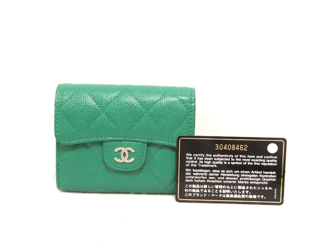 Chanel Catena per carte con risvolto CC Caviar AP2727 - vista 5