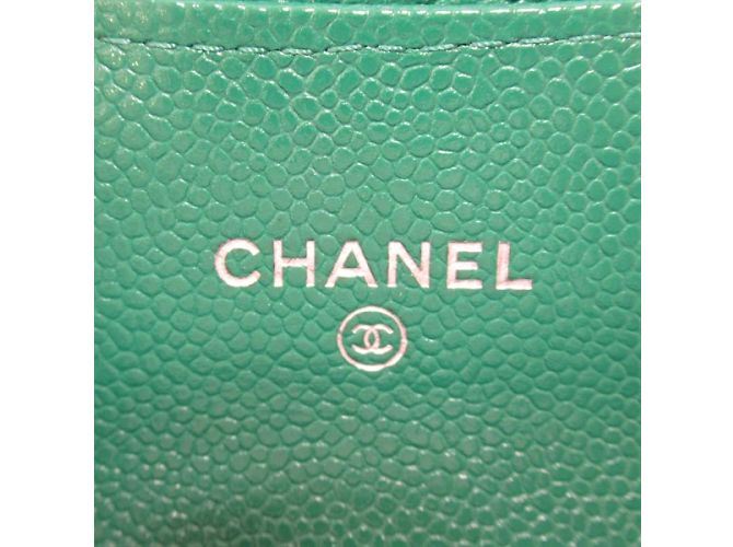 Chanel Catena per carte con risvolto CC Caviar AP2727 - vista 7