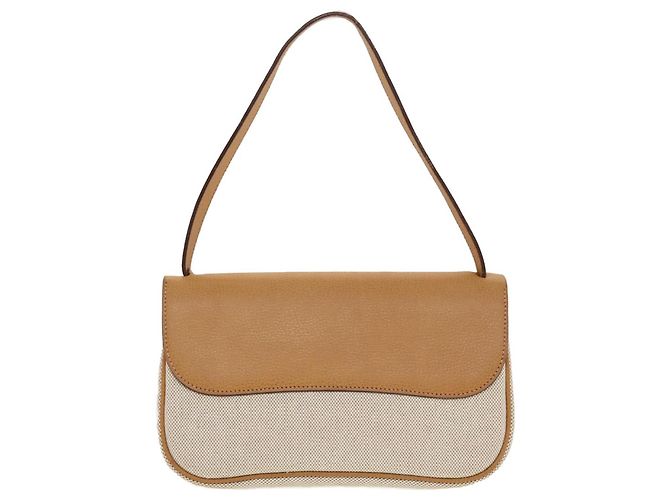Hermès HERMES Colorado PM Borsa a Spalla Tela Pelle Beige Auth 42860UN Marrone - vista 2