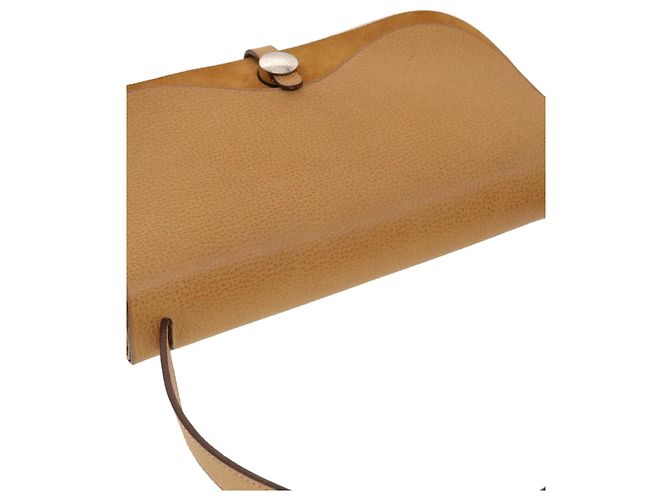 Hermès HERMES Colorado PM Borsa a Spalla Tela Pelle Beige Auth 42860UN Marrone - vista 6