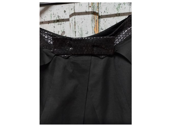 Falda Erotokritos de mezcla de seda negra Negro - vista 3