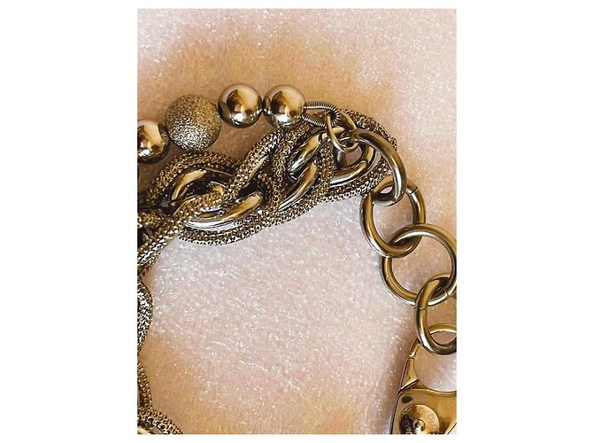 Pulseira DOLCE & GABBANA com corrente forrada em aço prateado Prata - vista 4
