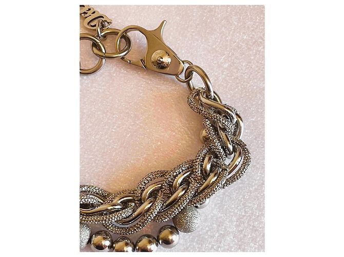 Pulseira DOLCE & GABBANA com corrente forrada em aço prateado Prata - vista 6