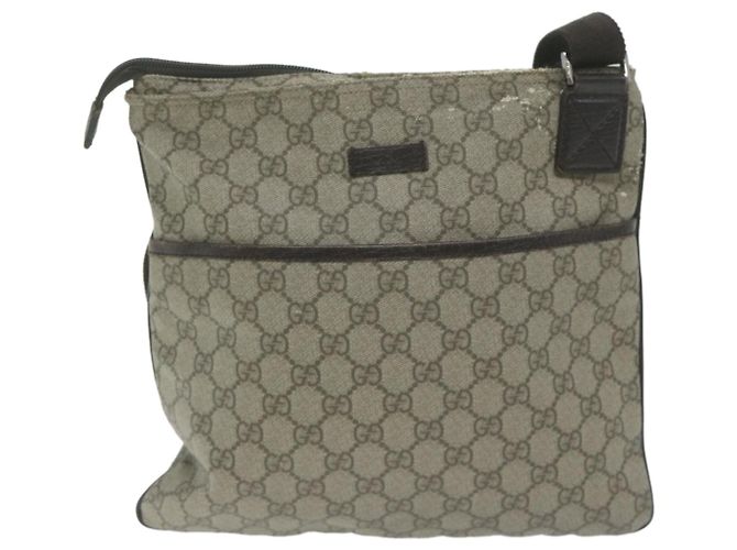 GUCCI Borsa a spalla GG Supreme PVC Beige 141626 Aut5746 - vista 2
