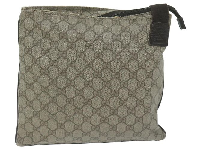 GUCCI Borsa a spalla GG Supreme PVC Beige 141626 Aut5746 - vista 3