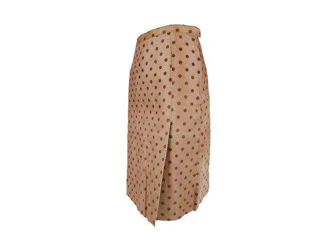 Falda de lunares Moschino Cheap and Chic Castaño - vista 2