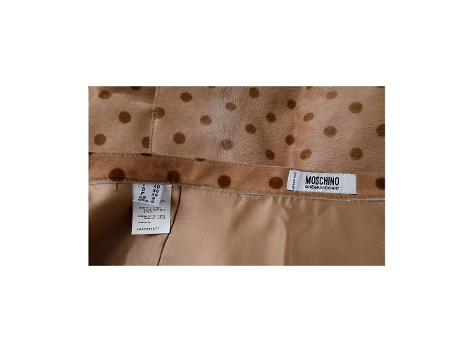 Falda de lunares Moschino Cheap and Chic Castaño - vista 6