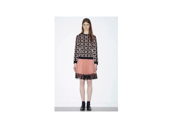 Falda de tul con ribetes de encaje de Red Valentino Rosa - vista 2