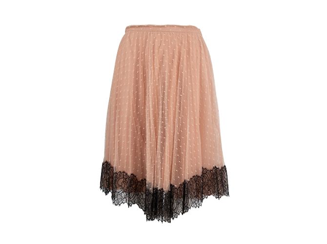 Falda de tul con ribetes de encaje de Red Valentino Rosa - vista 3