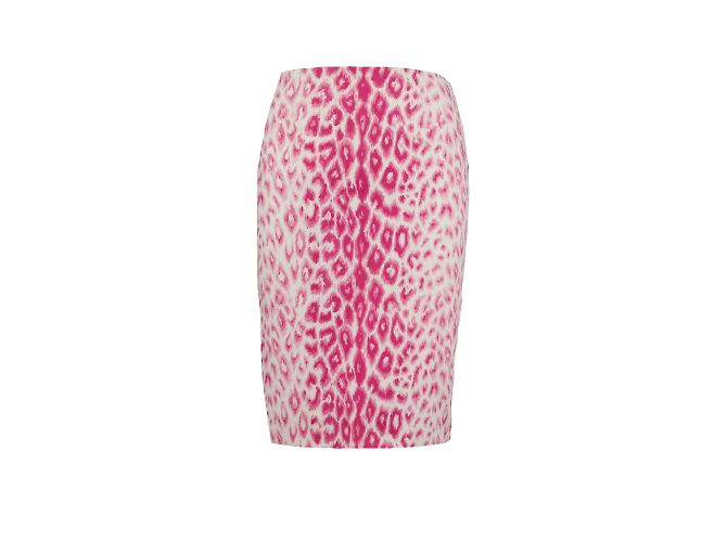 Falda con estampado de leopardo barata y elegante de Moschino Rosa - vista 2