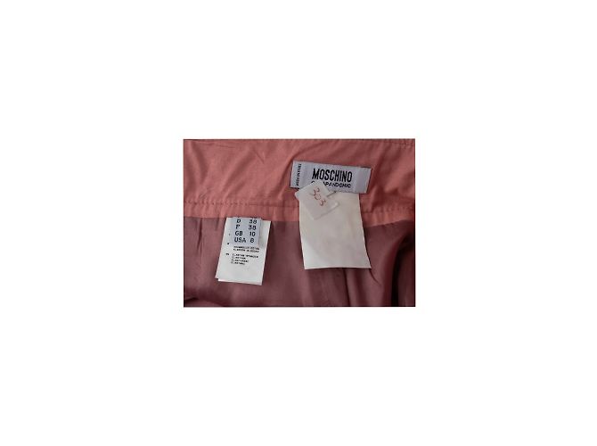 Minifalda de sarga de pana barata y elegante de Moschino Rosa - vista 3