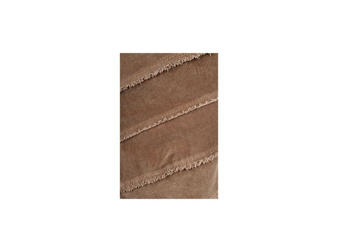 Moschino Jeans Falda De Sarga De Pana Castaño - vista 3