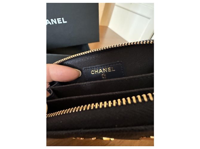 Chanel Spade & Heart VIP-Geschenkbrieftasche Marineblau - Ansicht 5