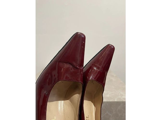 CHANEL Absätze T.EU 37 Lackleder Bordeaux - Ansicht 10