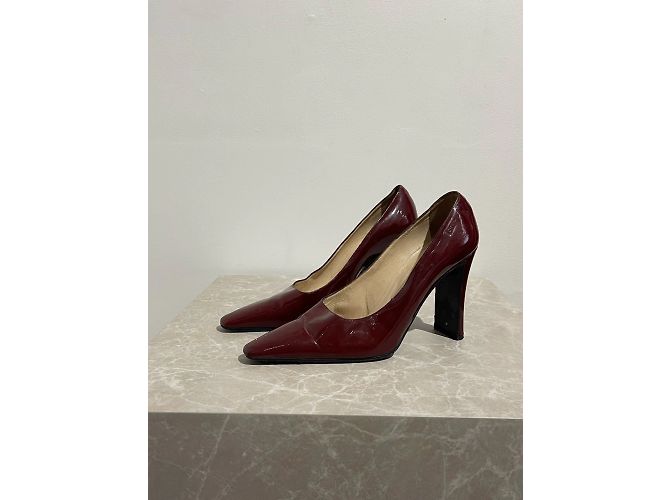 CHANEL Absätze T.EU 37 Lackleder Bordeaux - Ansicht 3