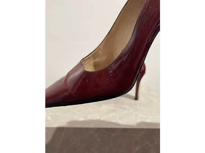 CHANEL Absätze T.EU 37 Lackleder Bordeaux - Ansicht 5