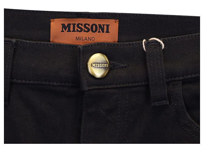 M Missoni Vaqueros Missoni de Algodón Negro - vista 2