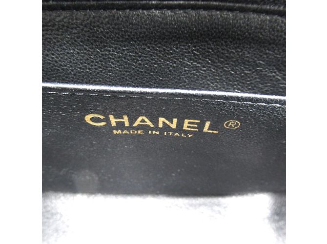 Chanel Bolsa Mini Quadrada Clássica Caviar com Aba - vista 8