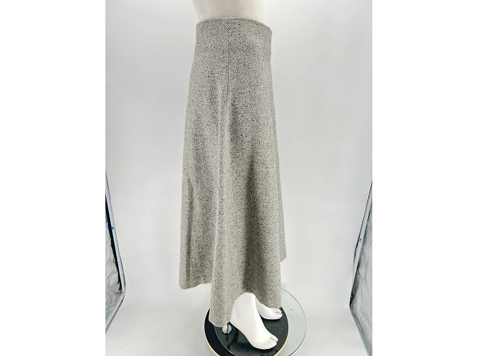 Autre Marque Faldas no firmadas T.International S de lana Gris - vista 3