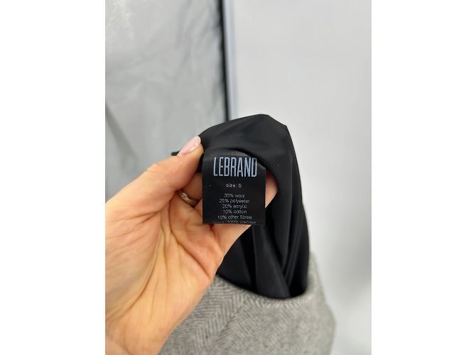Autre Marque Faldas no firmadas T.International S de lana Gris - vista 6