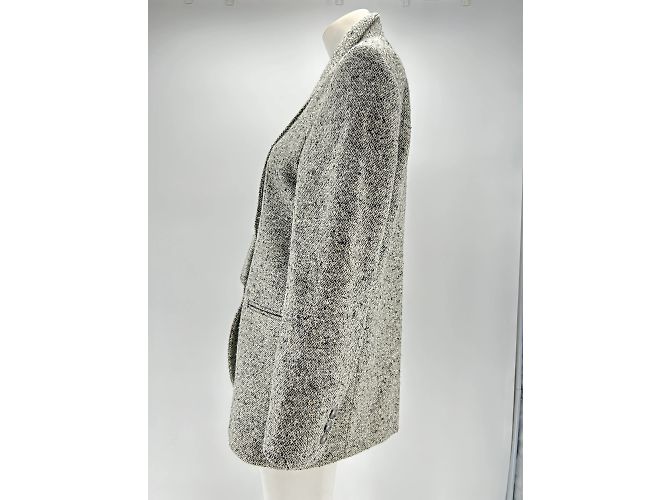 Autre Marque Non Signé / Unsigned jackets T.FR Taille Unique Wool Grey - view 3