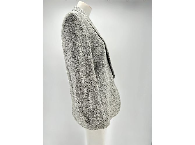 Autre Marque Non Signé / Unsigned jackets T.FR Taille Unique Wool Grey - view 4