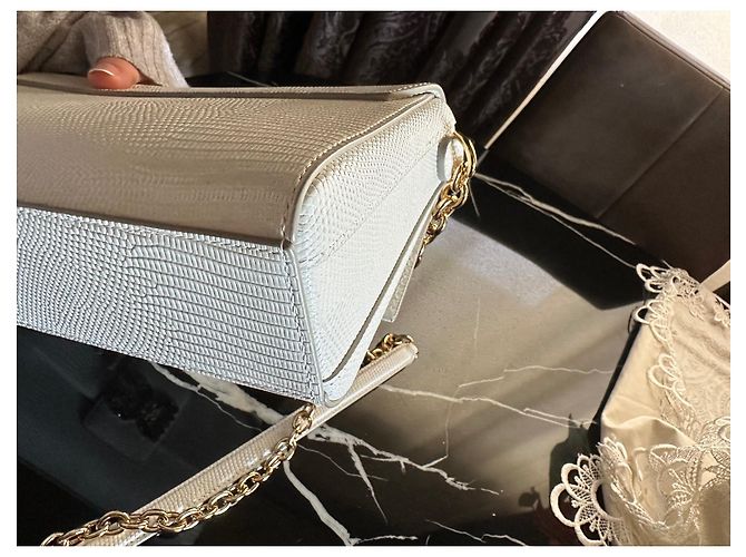 Borsa a mano Dolce & Gabbana in pelle beige - vista 2