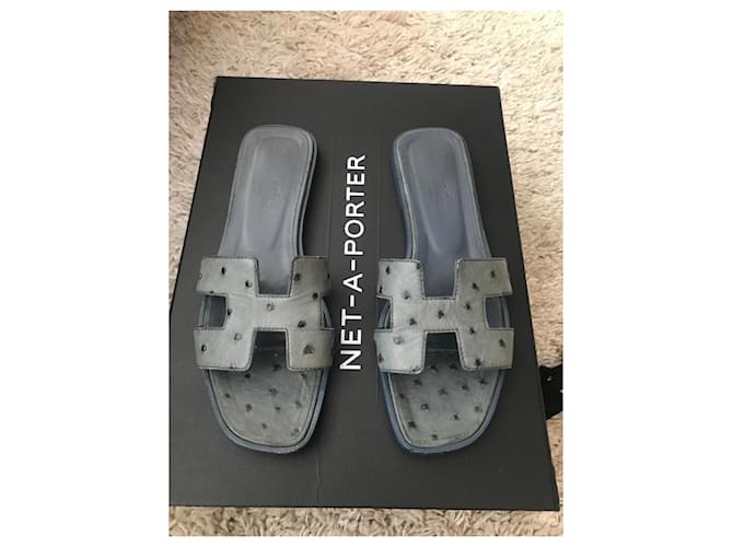Oran Hermès Sandalen Grau - Ansicht 4