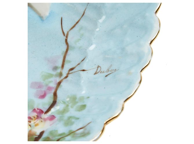 Autre Marque 1850s Paul Duboy set of 2 big ceramic plates Multiple colors - view 4