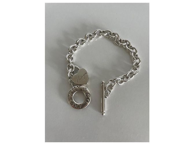 Bracciale in argento Tiffany & Co con lucchetto - vista 4