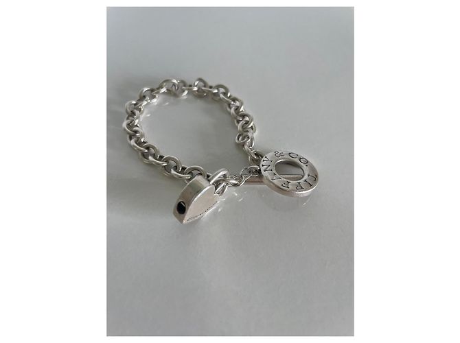 Bracciale in argento Tiffany & Co con lucchetto - vista 5