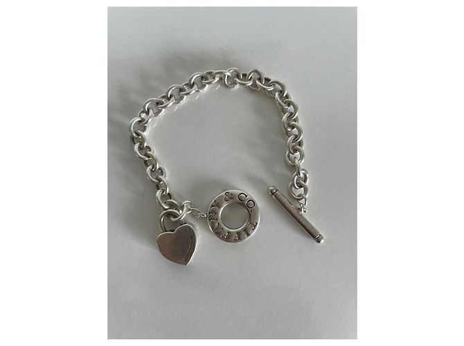 Bracciale in argento Tiffany & Co con lucchetto - vista 9
