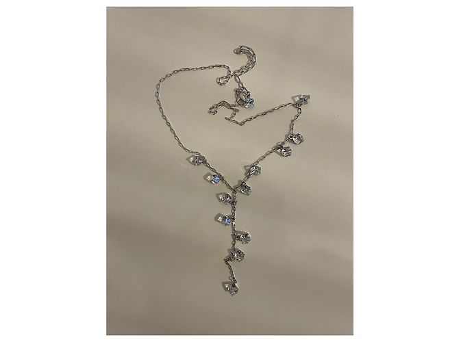 COLLANA E ORECCHINI SWAROVSKI CON CUBI DI CRISTALLO Bianco - vista 4