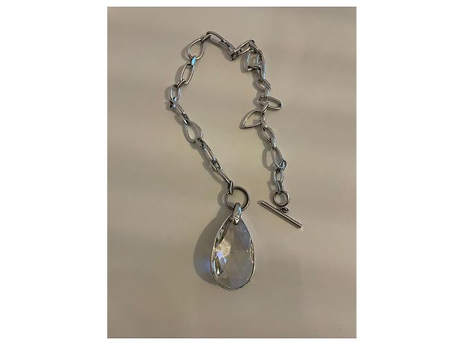 Ciondolo SWAROVSKI GOTA D'ACQUA Argento Bianco - vista 2