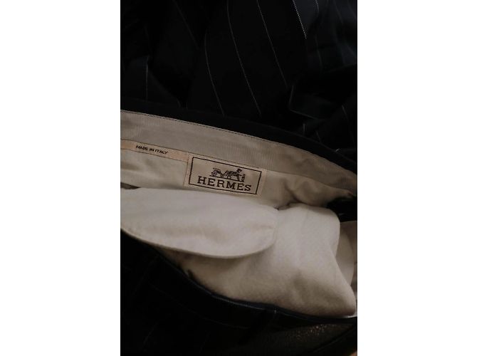 Hermès pantaloni di lana Blu - vista 5