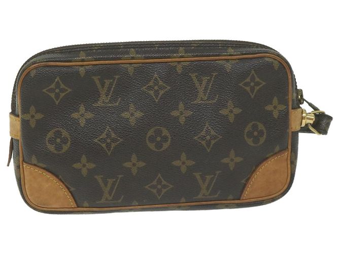 Pochette LOUIS VUITTON con monogramma Marly Dragonne PM M51827 LV Auth em5759 - vista 2