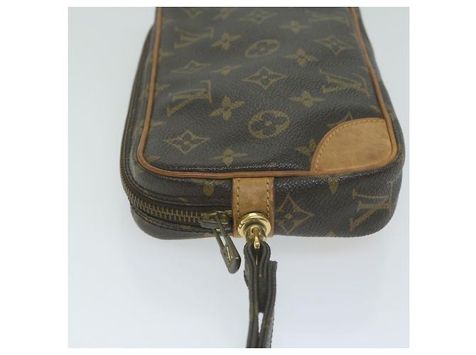 Pochette LOUIS VUITTON con monogramma Marly Dragonne PM M51827 LV Auth em5759 - vista 4