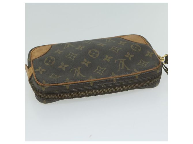 Pochette LOUIS VUITTON con monogramma Marly Dragonne PM M51827 LV Auth em5759 - vista 6
