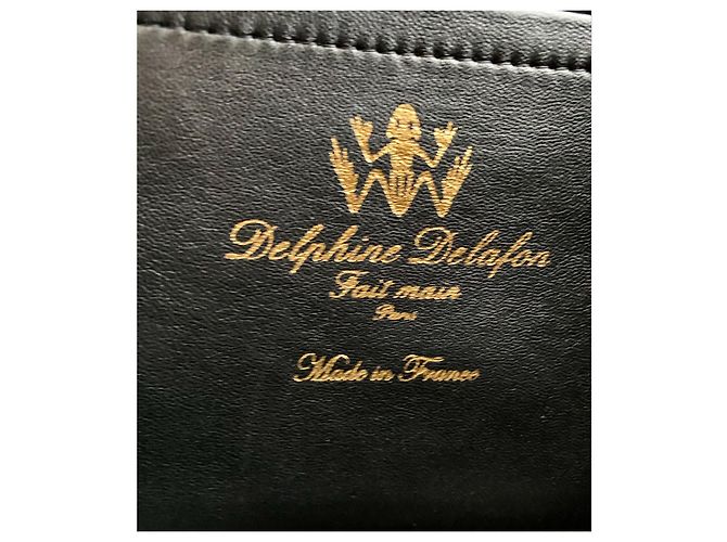 Bolso Delphine Delafon Patchwork de Piel Marrón Cocodrilo Cebra Leopardo - vista 5