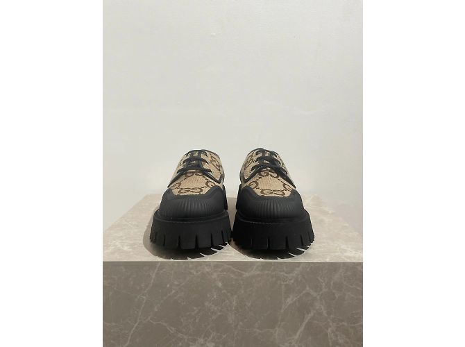 Scarpe GUCCI T.EU 43.5 Tessuto Beige - vista 3