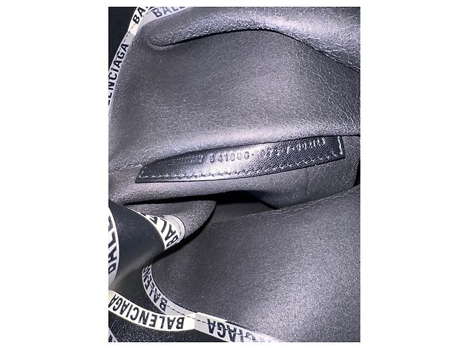 Borsa shopper Balenciaga in pelle nera con logo Nero Multicolore - vista 3
