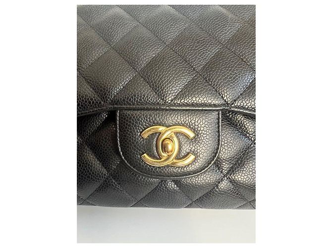 JUMBO - Kalbsleder Chanel "Kaviar" Schwarz - Ansicht 7