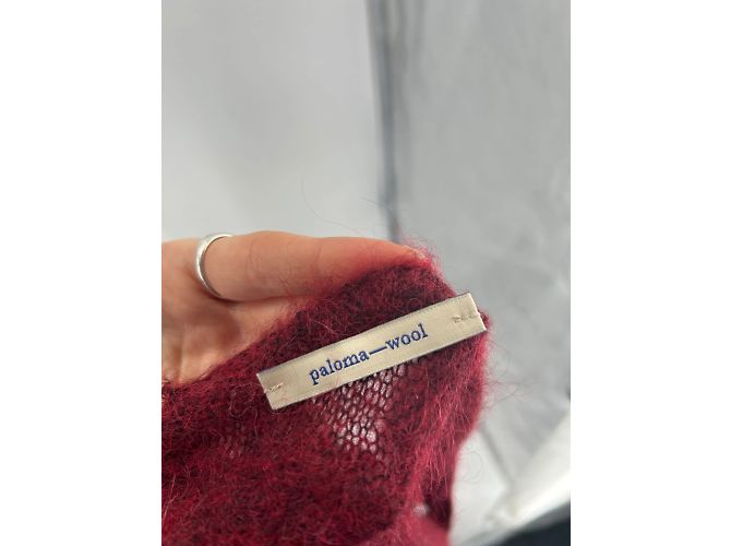 Autre Marque PALOMA WOOL Strickwaren T.FR Taille Einzigartige Wolle Rot - Ansicht 5