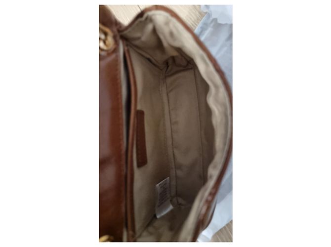 Borsa a mano Vanessa Bruno Nano Luna in pelle marrone - vista 3