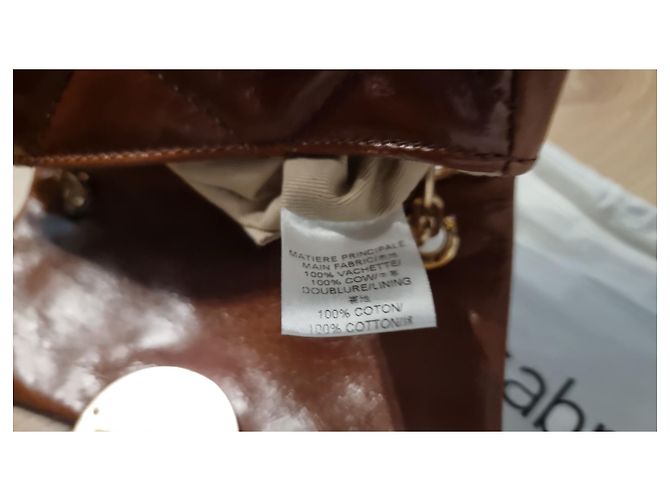Borsa a mano Vanessa Bruno Nano Luna in pelle marrone - vista 4