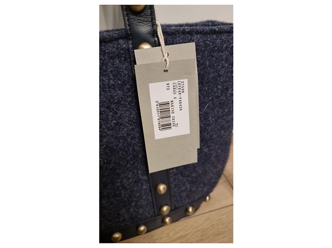 Borsa tote Vanessa Bruno blu in lana - vista 2