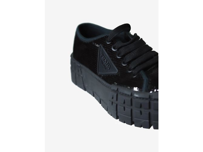 Double Prada Scarpe da ginnastica con ruote foderate nere - taglia EU 37 - vista 4