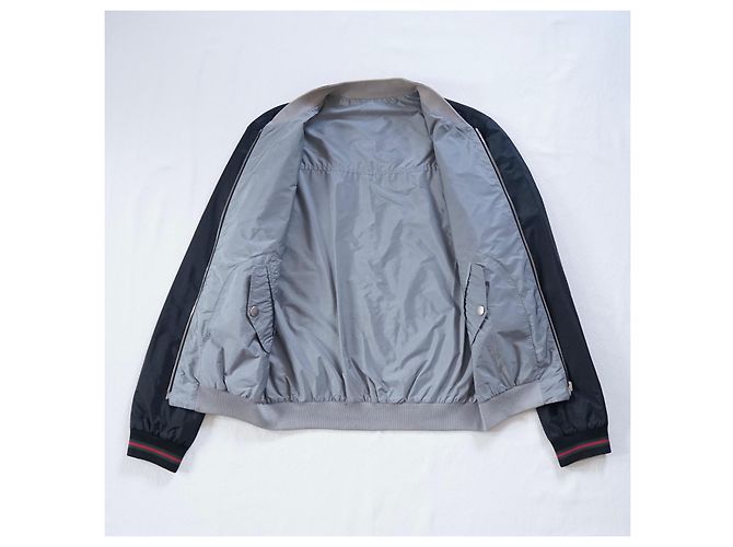 Giacca bomber Gucci reversibile Black Grey - view 2