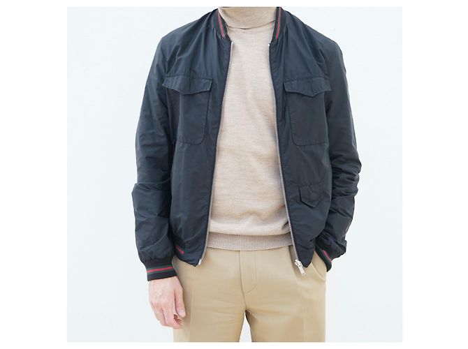 Giacca bomber Gucci reversibile Black Grey - view 4