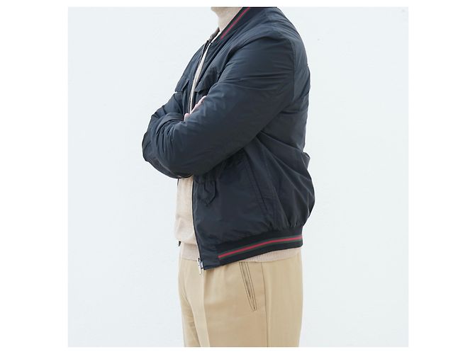 Giacca bomber Gucci reversibile Black Grey - view 9